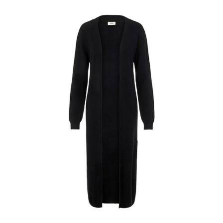 Object Malena knit long Vest , Zwart , Dames , Maat: S Vesten