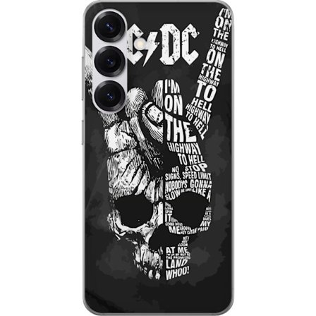 Kompatibelt Mobilskal till Samsung Samsung Galaxy S25 AC DC Rockband Musik Gitarr
