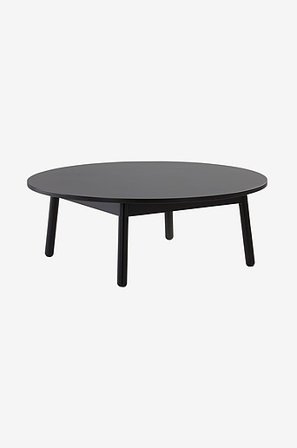 Jotex - Salongbord ø 100 Cm Black mdf / metall - KINNA - Kjøp Sofabord hos Jotex