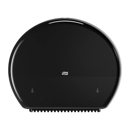 TORK Dispenser toalettpapper, manuell, Elevation Jumbo T1, plast, svart, 360 x 437 x 133 mm - Lyreco - Städ och hygien - Toalettpapper och torkpapper 