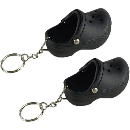 2-pack Mi2pcs Mini Croc Nyckelring Söt Sko-Stil Nyckelring Sko Charm Hänge Nyckelring Rolig Nyckelring För Presentni Croc Nyckelring Söt Sko-Stil 
