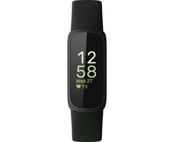 Fitbit Inspire 3 Black Midnight Zen - Superlätt aktivitetsarmband med pulsmätning