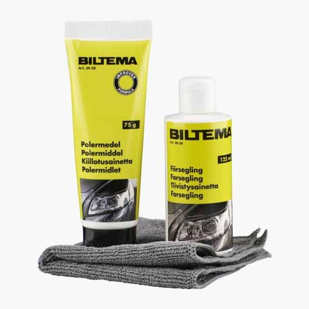 Strålkastarpolish kit - Biltema