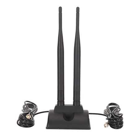 Dobbelt WiFi-antenne 2,4 GHz 5 GHz 5,8 GHz 6DBI høj forstærkning justerbar vinkel magnetisk base RP SMA han-antenne til router