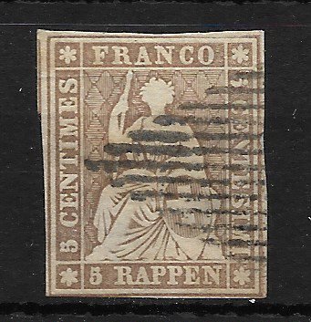 Schweiz 1854 - AFA 27x - Stemplet