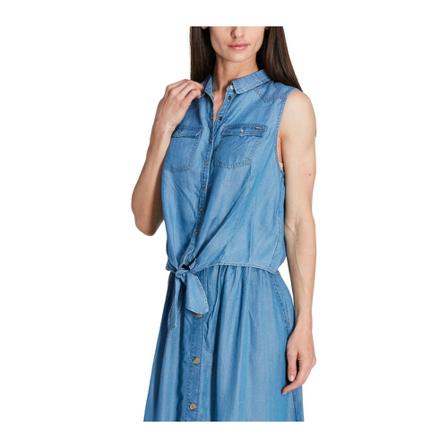 Pepe Jeans Wrap Kjole Blå, Dame