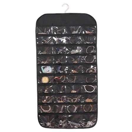 Universell förvaring med 80 fack - Häng på dörr eller i garderob svart