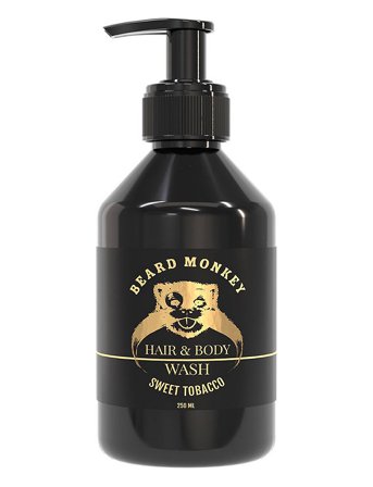 Beard Monkey Hair & Body Wash Sweet Tobacco - Nude - 250 ml