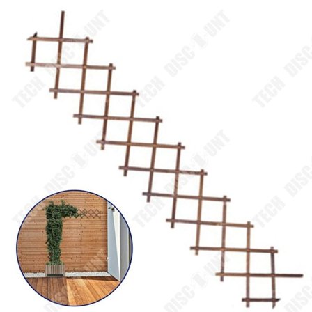 Trädgårdspergola - TD - Naturligt trä - 44x25cm - Justerbar - Dekorativ