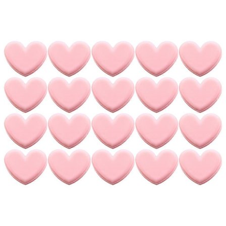 20 st Kontorsbilder Hjärtformade Klädnypor Fryspåseklämmor Gem Pappersklämma Fotoorganisatör