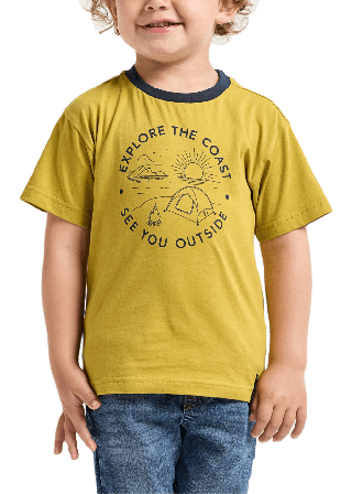 Didriksons Mynta T-shirt T-shirts & toppar Unisex Gul 100