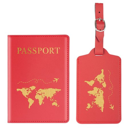 2 stk. Pas Holder Bagagemærke, Pas Holder og Sæt til Par Bryllupsfest Bryllupsrejser