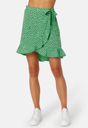 BUBBLEROOM Ida skirt Green / Patterned Klær