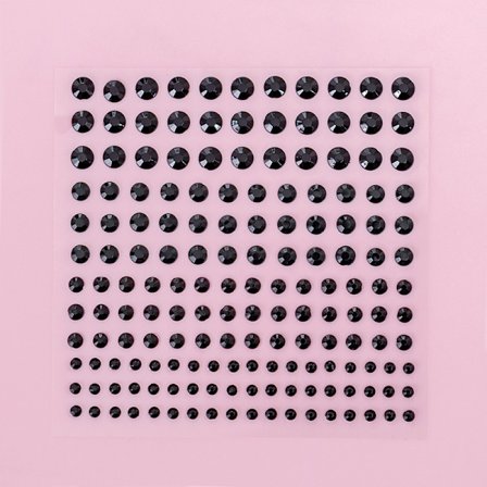 1 ark 165 stk 3456 mm rhinestone-klistremerker Krystalljuveler-klistremerke