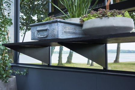 Juliana F04813 Hyllfäste svart, 3-pack 50 cm, Växthus & orangerier