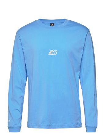 Nb Essentials Seasonal Long Sleeve Tee Svetari Collegepaita Sininen New Balance