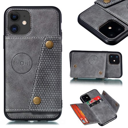 iPhone 12 - Praktiskt Stilsäkert Skal med Korthållare