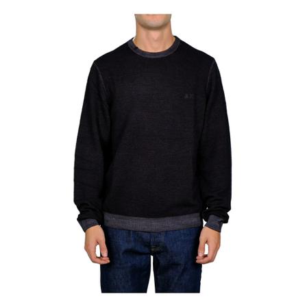 Sun68, Round-neck Knitwear Zwart, Heren, Maat:M