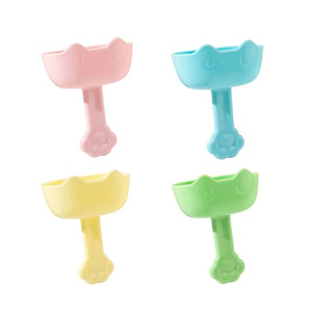 4 kpl kissateemaisia jäätelötelineitä, roiskeenkestävät jäätelöpuikkojen suojat, pakasteherkkujen säilytysteline, käytännölliset juhlatarvikkeet