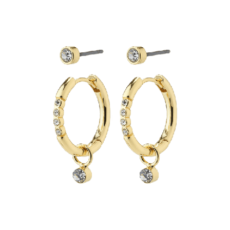 Pilgrim Elna Earrings Smycken & klockor Dam Guld ONESIZE
