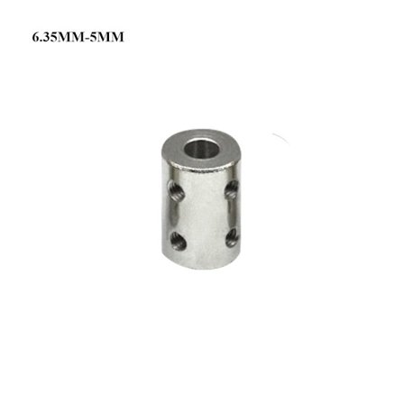 Mordely Stål stel axelkoppling 6,35MM-5MM