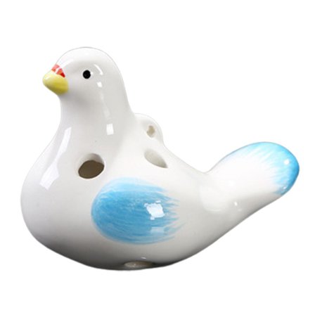 Kaesi Professional Ocarina Adorable Ceramic 6-hole Pigeon Tenor Ocarina For Beginner (FMY)