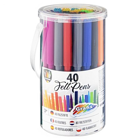 Feutres en seau 40 pièces