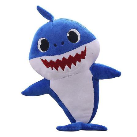 10-pack Kids Plysch Baby Shark Leksaker (blå)