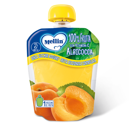Mellin Pouch Albicocca 90g 6Mesi+