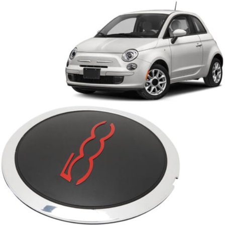 Kompatibel med FIAT 500 center navkapsler, væsketætte hjul centerkapsler med kromlister, OEM 68078419AC/NC/