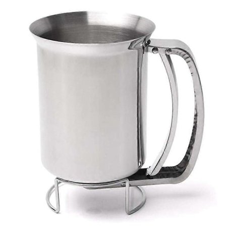 Mel Dispenser, Meldeig Dispenser Rustfritt Stål Bakeverktøy Deigmikser Deigtrakt for H