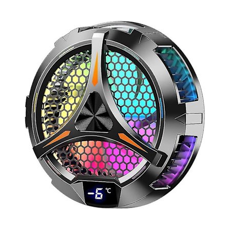 X42 Tablet Radiator Tablet Kylare RGB Färgglad Belysning 10cm Magnetisk Halvledarkylare Kylning