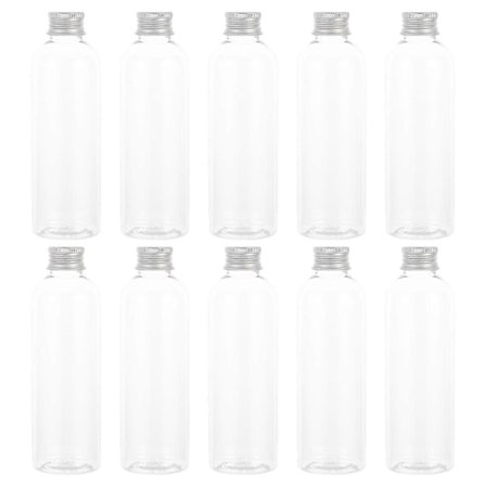 10 st Hushålls Juiceflaskor Multifunktionella Plastflaskor Praktiska Tomma Flaskor