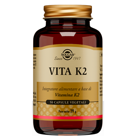 Solgar Vita K2 50 Capsule - Integratore Vitamina K2 Naturale