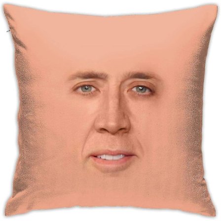 Skummel Ansikt Nicolas Cage Putetrekk Mote Kvadrat Putetrekk Dekor Kasteputetrekk 18"x18"