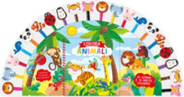 Colora animali. Ediz. a spirale. Con 20 gomme. Con 20 matite colorate