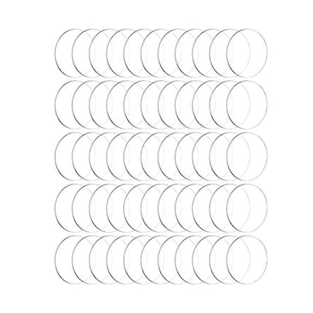 60 Stykker Gennemsigtige Akryl Cirkelskiver Tykke Runde Akrylplader Akryl Cirkelskive Ornament