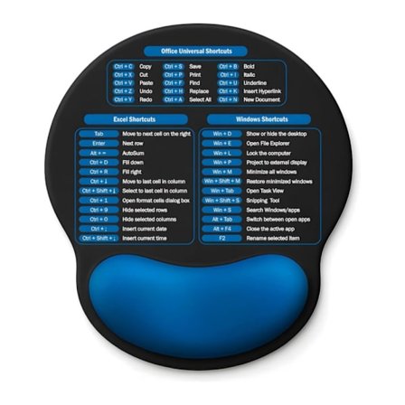 Excel Kontor Håndledsstøtte Musemåtte - Komfort og Produktivitet Blue