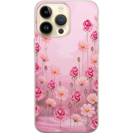 Kompatibel Mobilcover til Apple iPhone 15 Pro Max Petal Reverie Soft Blush