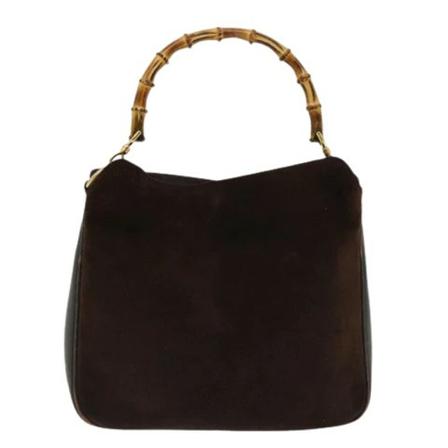Gucci Vintage, Pre-owned Suede gucci-bags Bruin, Dames, Maat:ONE Size,leer
