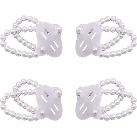2024, 4 stk. elastiske perlearmbånd til håndled, corsage-tilbehør, strækbare perlearmbånd til corsage