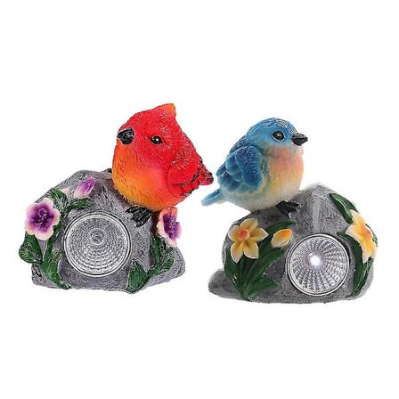 2 stk. Solar Fugle Udendørslamper