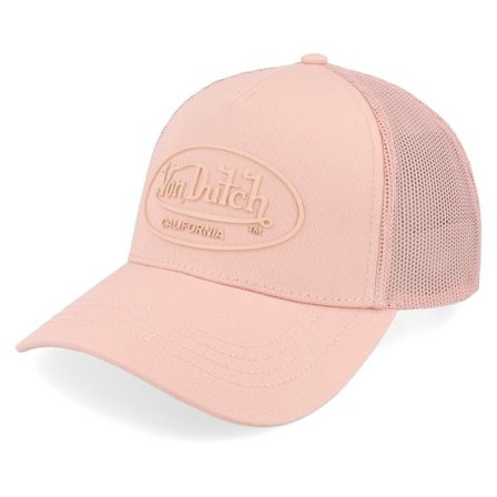 Von Dutch - Rosa trucker Keps - Oval Patch Pink A-Frame Trucker @ Hatstore
