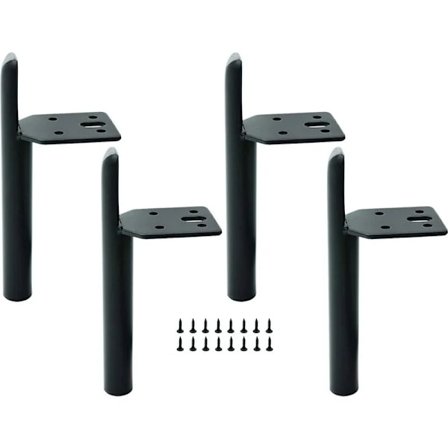 15 cm møbelben i svart metall bordben DIY møbelben med skruer for sofa salongbord seng skap andre møbler