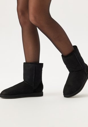 Shepherd - Linda Sheepskin Boots - Black - Skor - - Bubbleroom