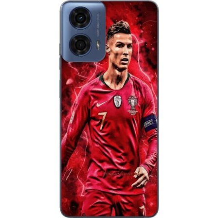 Kompatibel Mobilcover til Motorola Motorola Moto G04 Ronaldo Færdigheder - CR7 Design for Ægte Fans