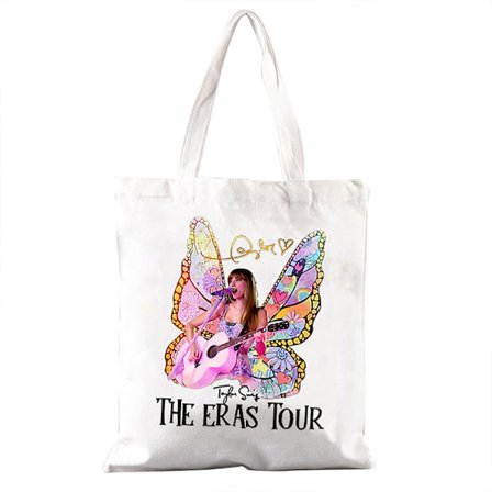 Taylor Swift The Eras Tour Canvas Handleveske Skulderveske Handlevesker Gaver til Ts-fans Musikkelskende