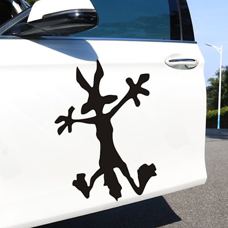 Tegneserie veggklistremermorsomt tegneserie Roadrunner-ulykke 18 x 13 cm