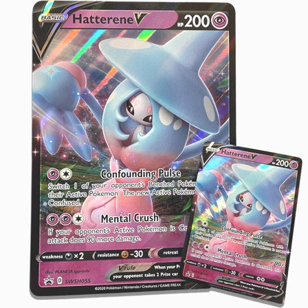 Pokémon Promo glitterkort x 2: Hatterene V Pokemonkort