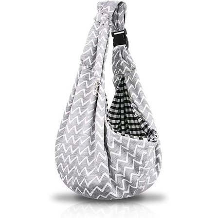 Liten hundslinga kattbärare justerbar rem handsfree husdjur valp